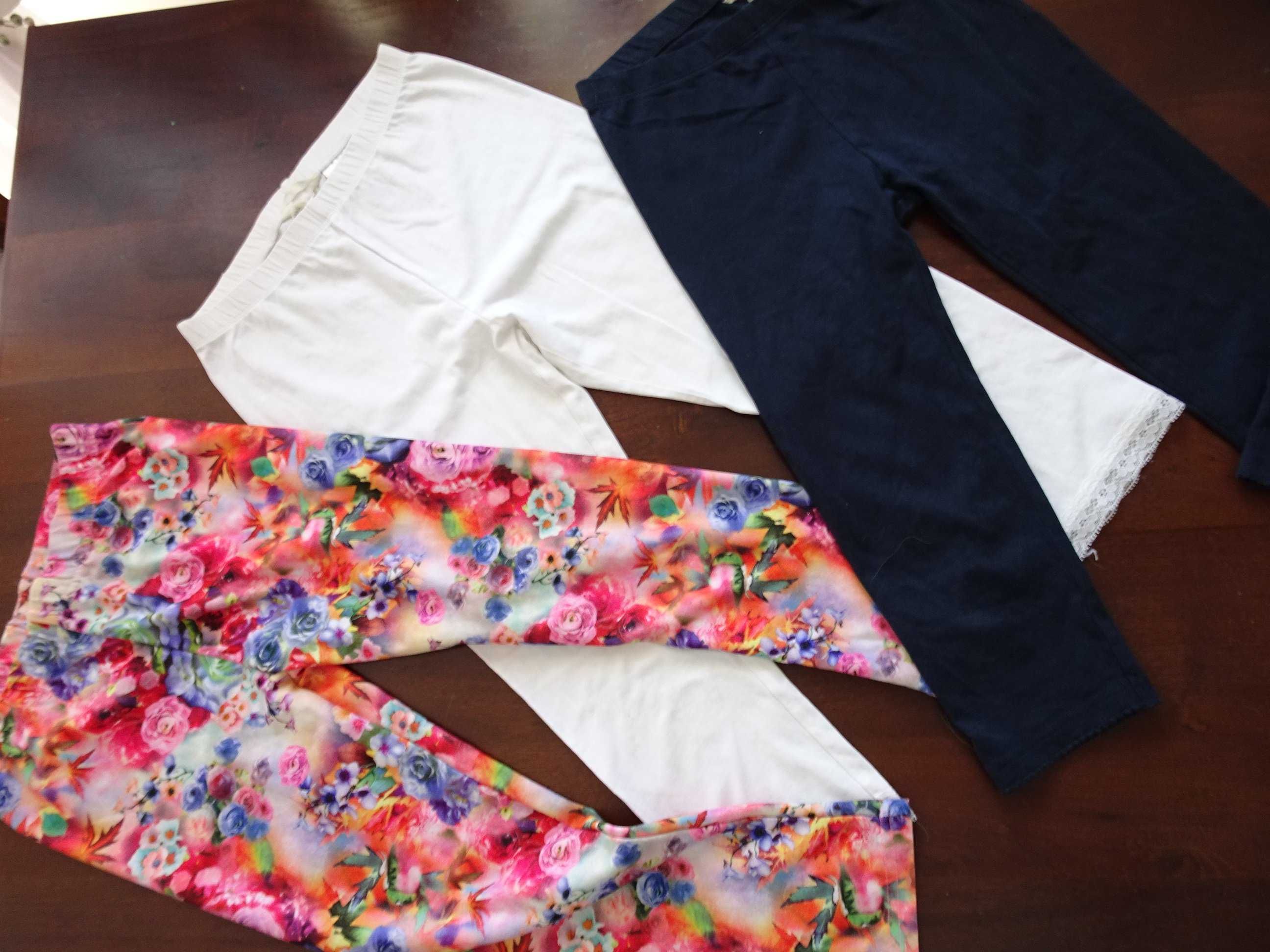 H&M legginsy 3 szt getry 134