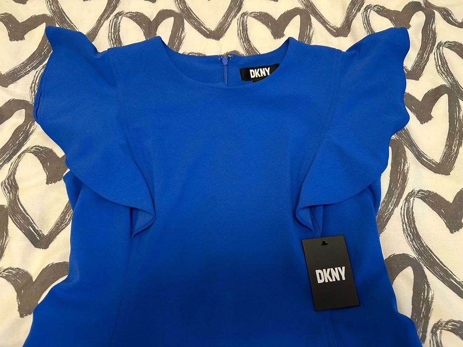Зовсім нова сукня DKNY Royal Blue у стилі русалки – розмір S