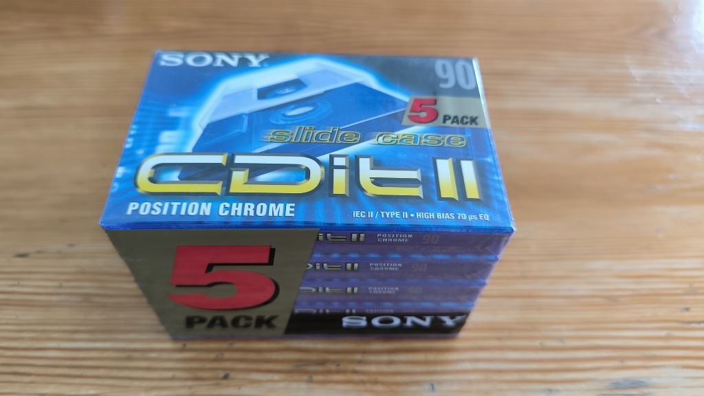 Zestaw kaset megntofonowych Sony CDit 2 chromowycj 5 Pack