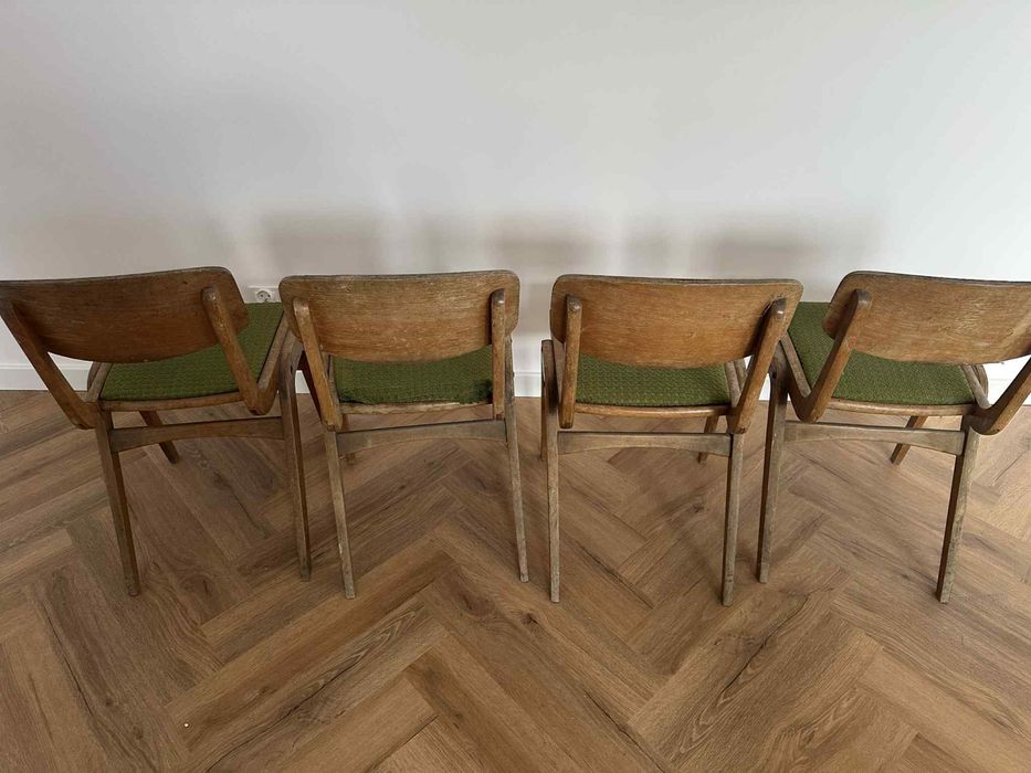 Komplet krzeseł Bumerang typ 229XB Gościcińska Fabryka Mebli PRL
