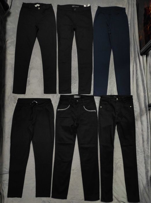 Чорні,брендові,шкільні штани,брюки для дівчинки 11-12 р-ZARA