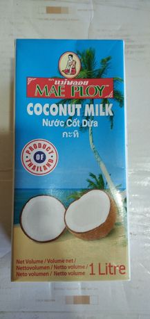 Молоко кокосовое натуральное Mae Ploy 1л Таиланд