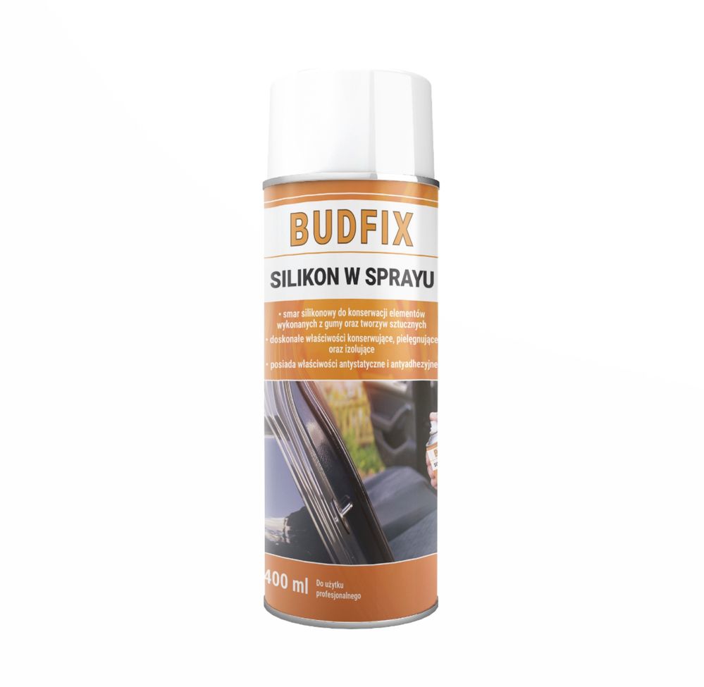 Silikon uniwersalny w sprayu BUDFIX 400 ml