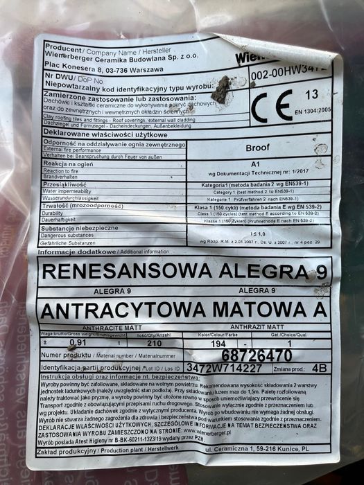 Dachowka alegra 9