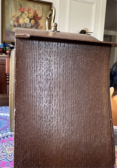 Stary zegar Belcanto kominkowy stojący drewniany 336