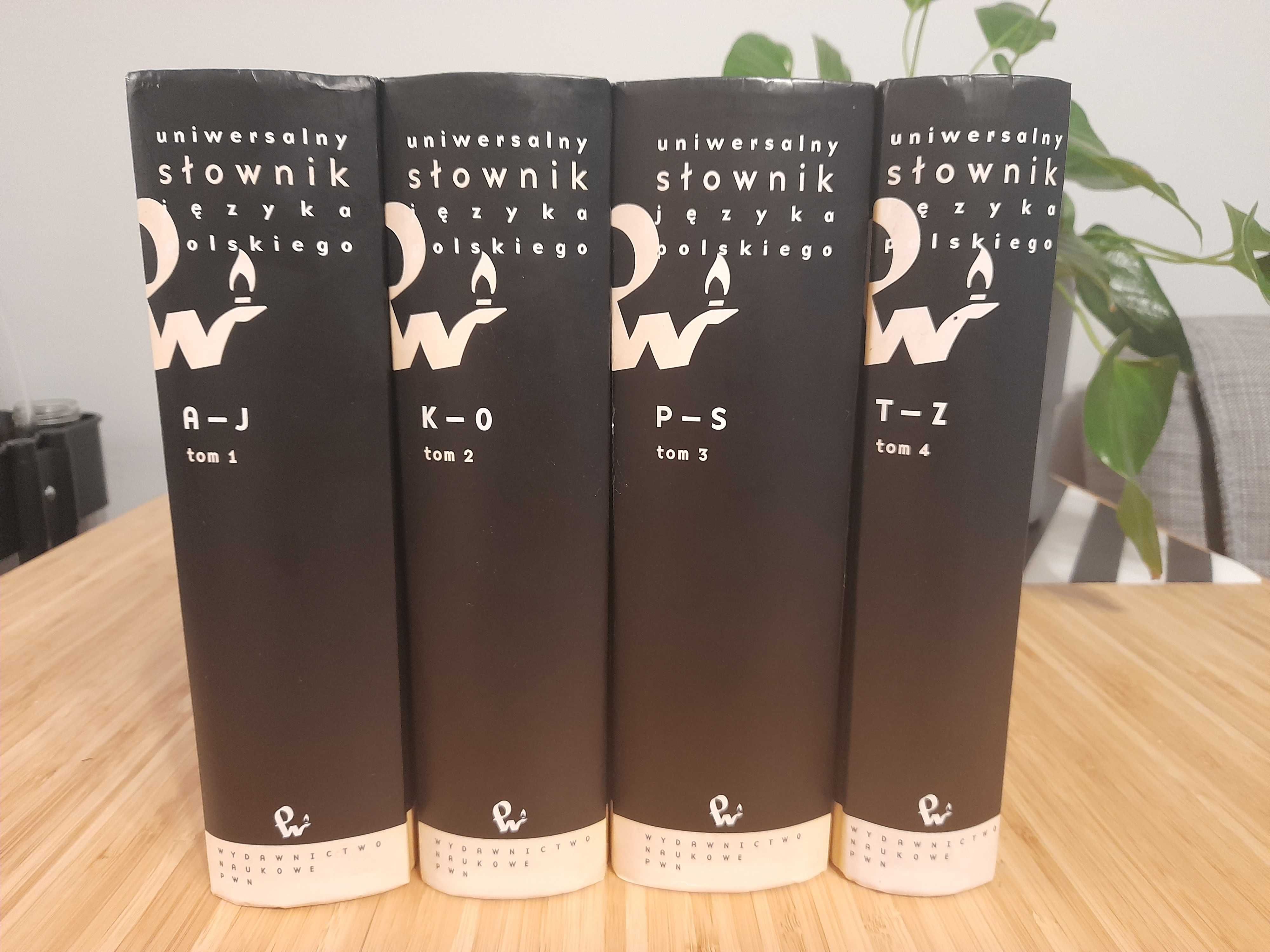 Uniwersalny słownik języka polskiego PWN, 4 tomy