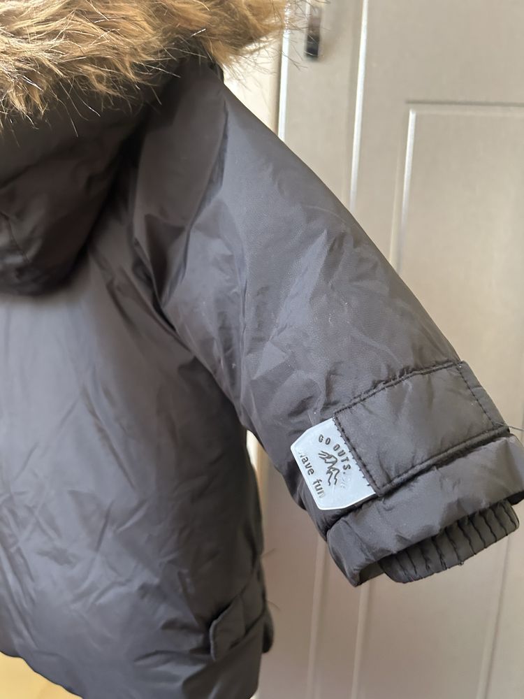 Дитяча зимова курточка пуховик Zara 80 см
