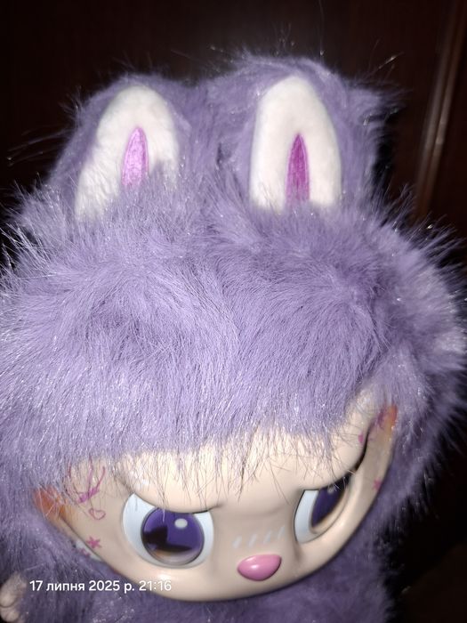 Labubu лабубу мякий Лабубище фіолетовий з хвостом зімомо zimomo тік то
