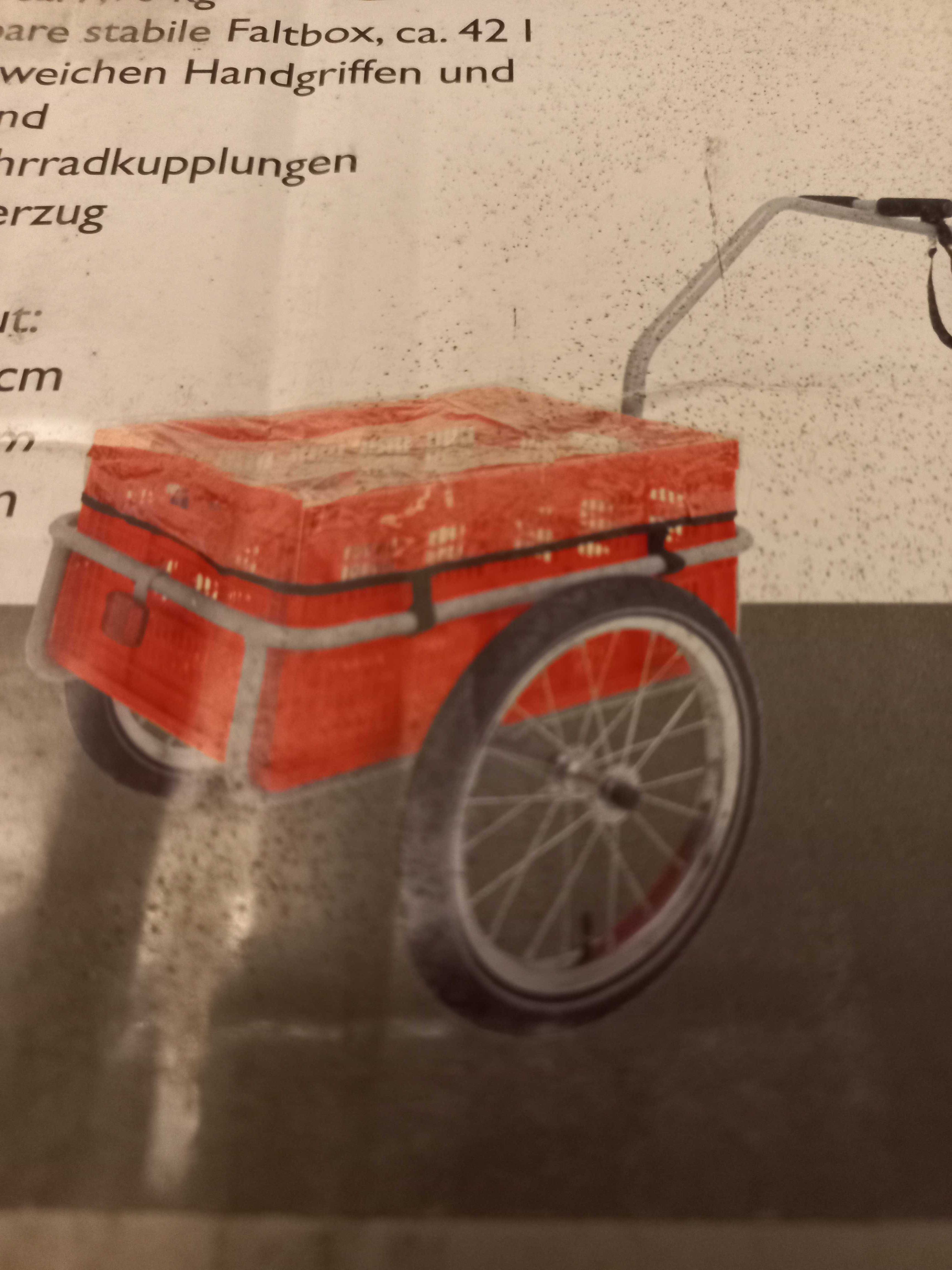 Wózek  przyczepka rowerowa ze skrzynką plus pokrowiec gratis