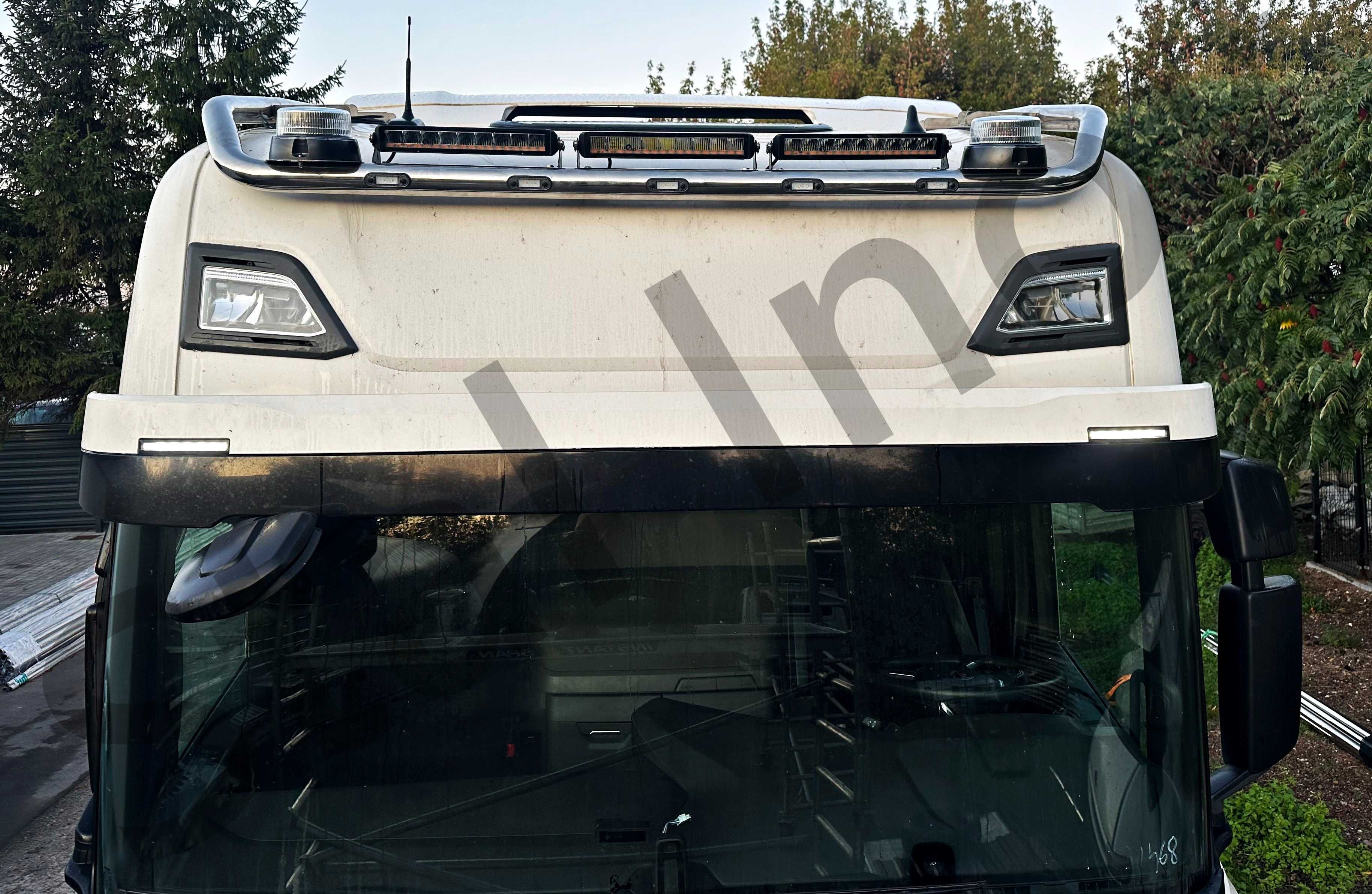 Orurowanie górne Scania Next Gen, oświetlenie led, panele ledowe
