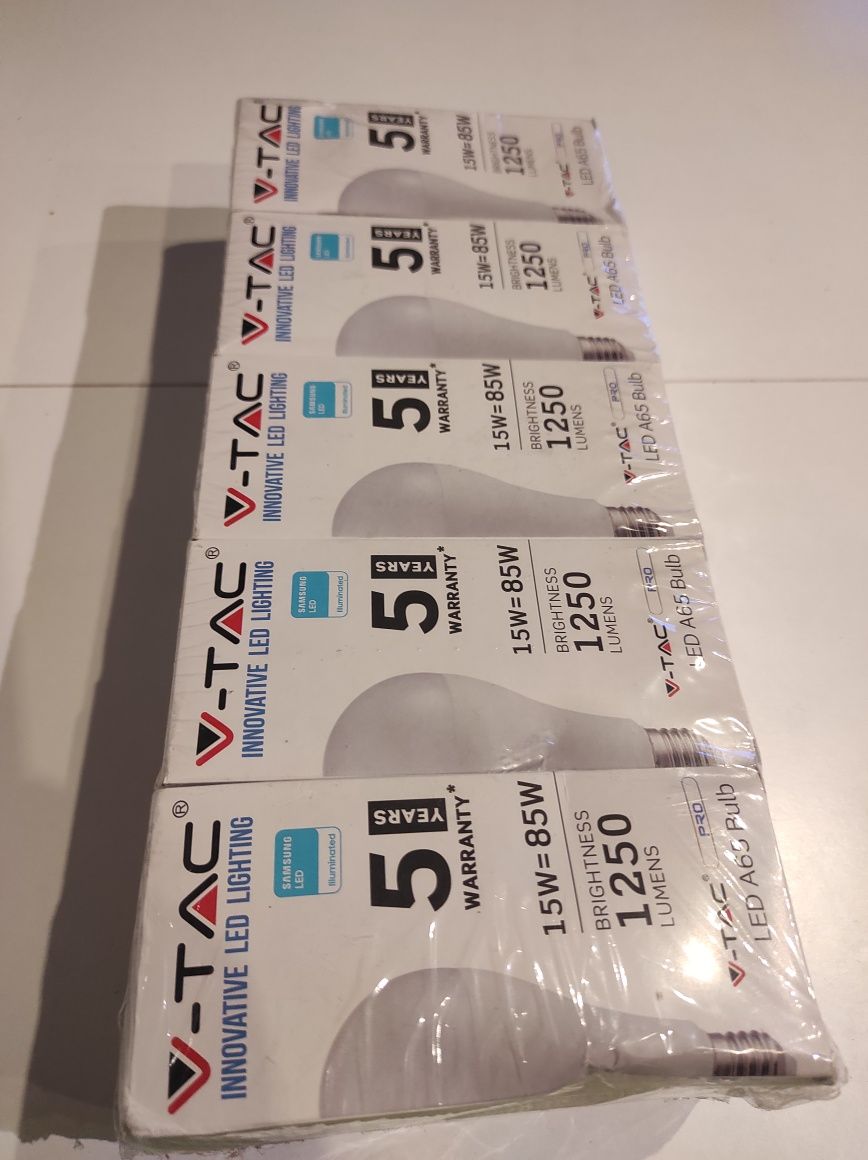 5x żarówka LED E27 15W, Samsung LED