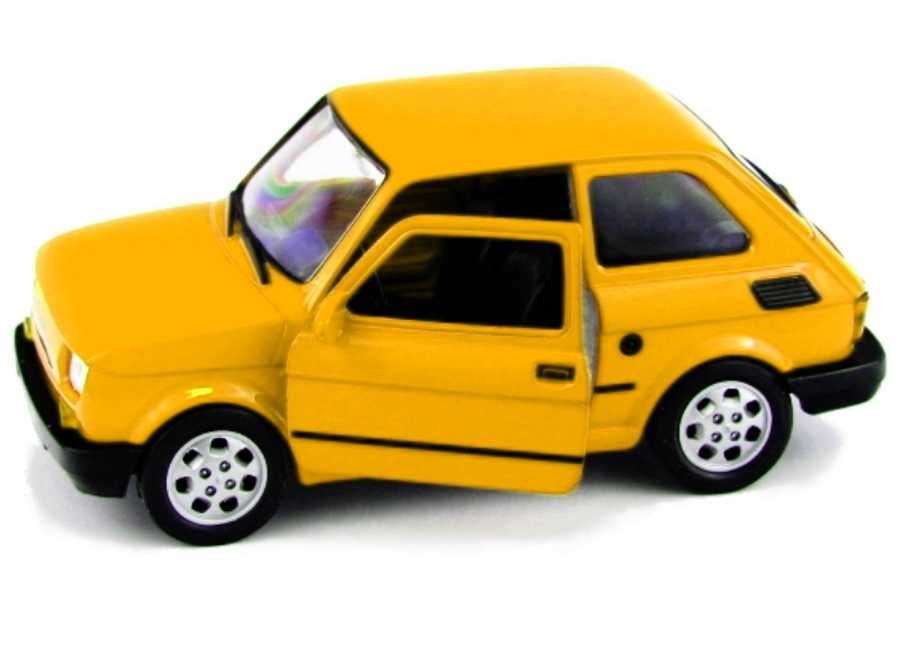 Fiat 126p model WELLY PRL 1:34 maluch żółty
