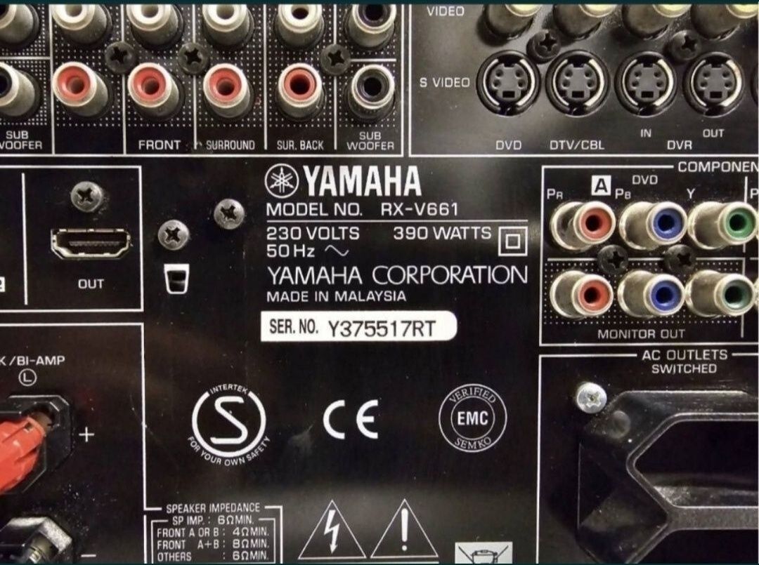 Amplituner Yamaha RX-V 661, 140 Wat! HDMI , DTS