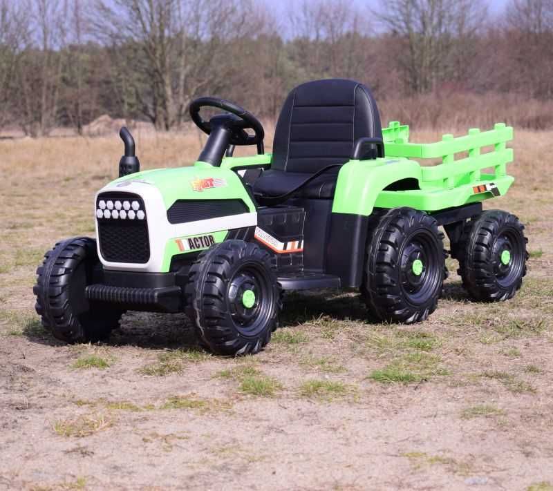 BAWIBUS.PL auto TRAKTOR Z PRZYCZEPĄ na akumulator pojazd z przyczepa