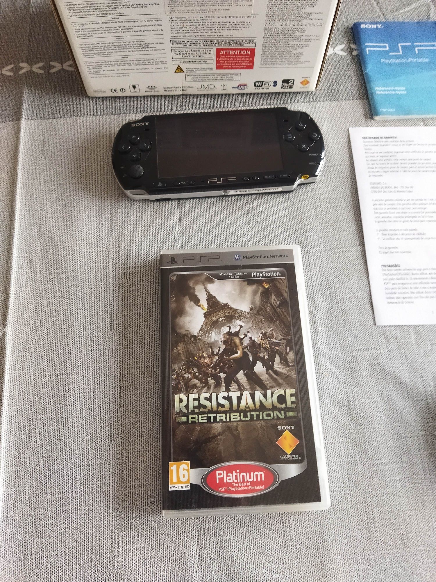 Sony PSP consola original psp slim versão limitada 3004 Resistance