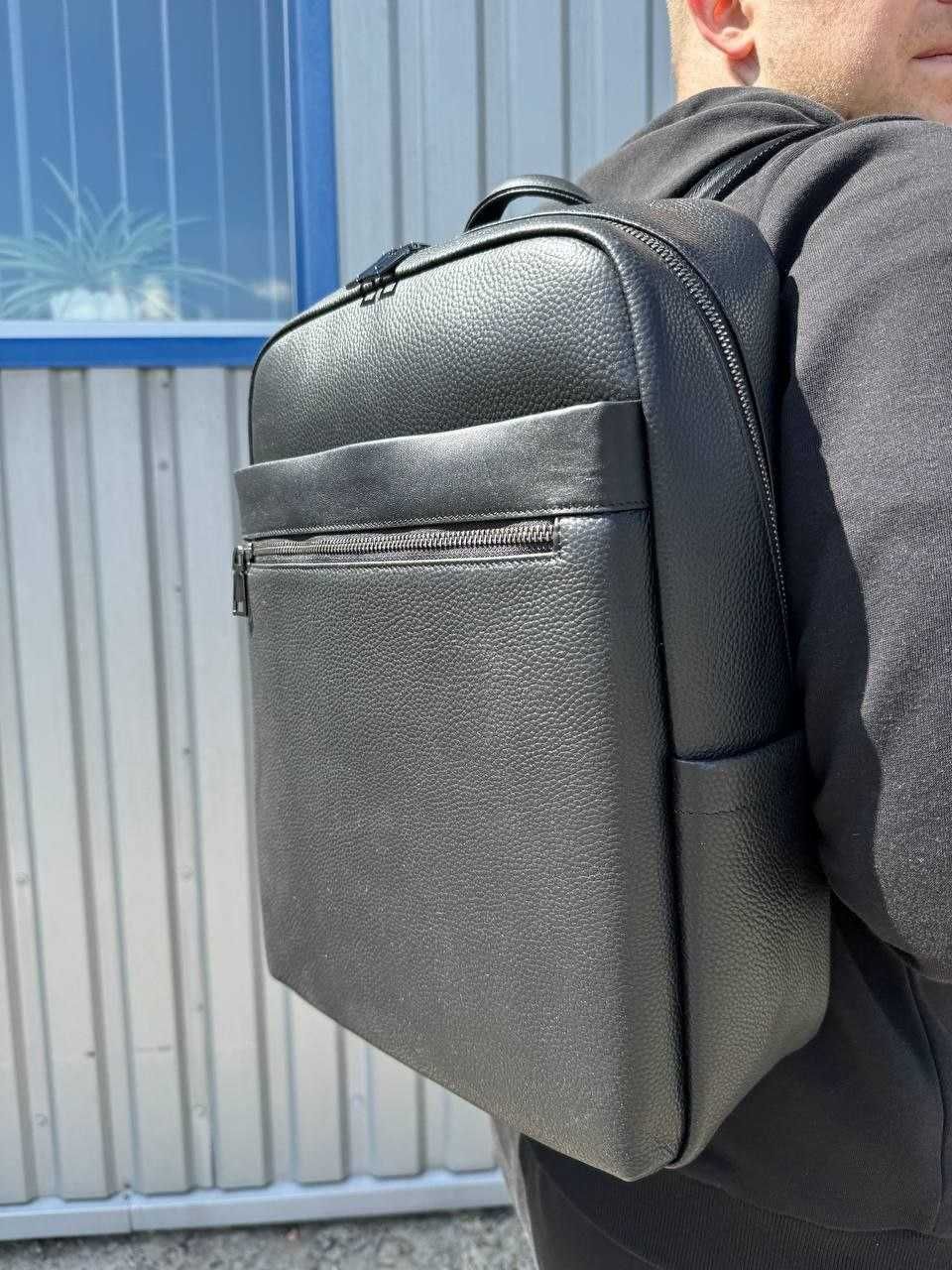 мужской рюкзак кожаный чоловічий портфель натуральна шкіра городской