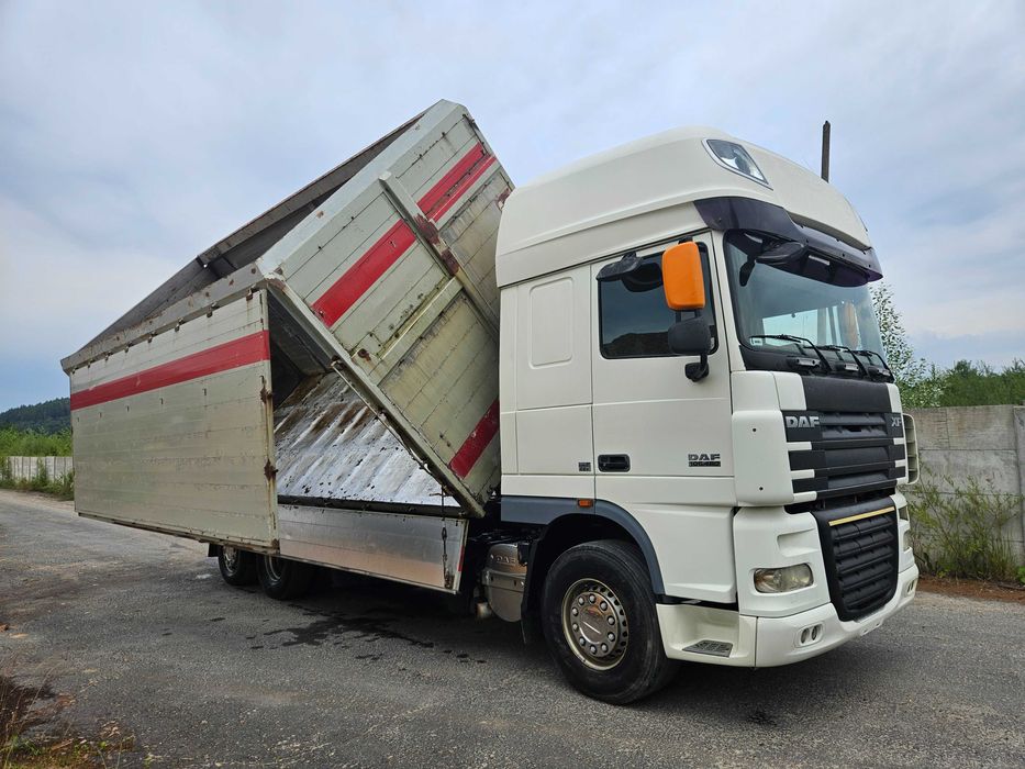 DAF XF 105 460 Wywrot 6x2 Wywrotka do zrębki trocin zrzyny drewna
