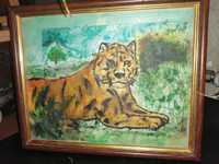 Картина маслом тигра