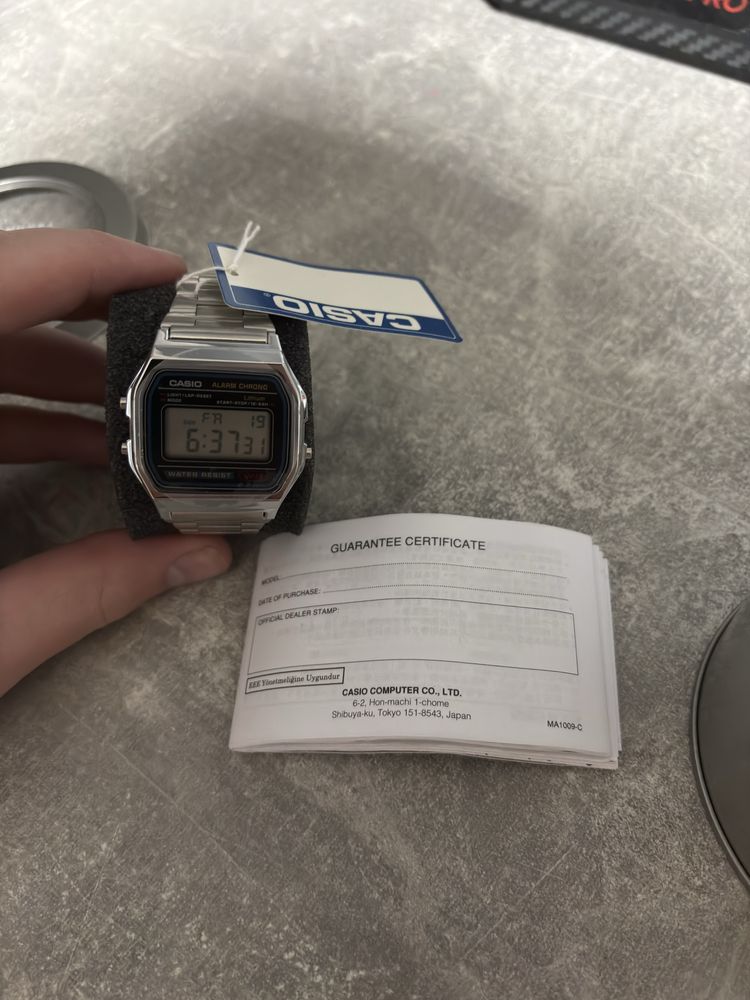 годиник casio A158WA-1DF