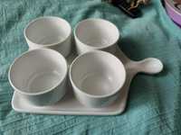 Conjunto 4 potes porcelana da AREA