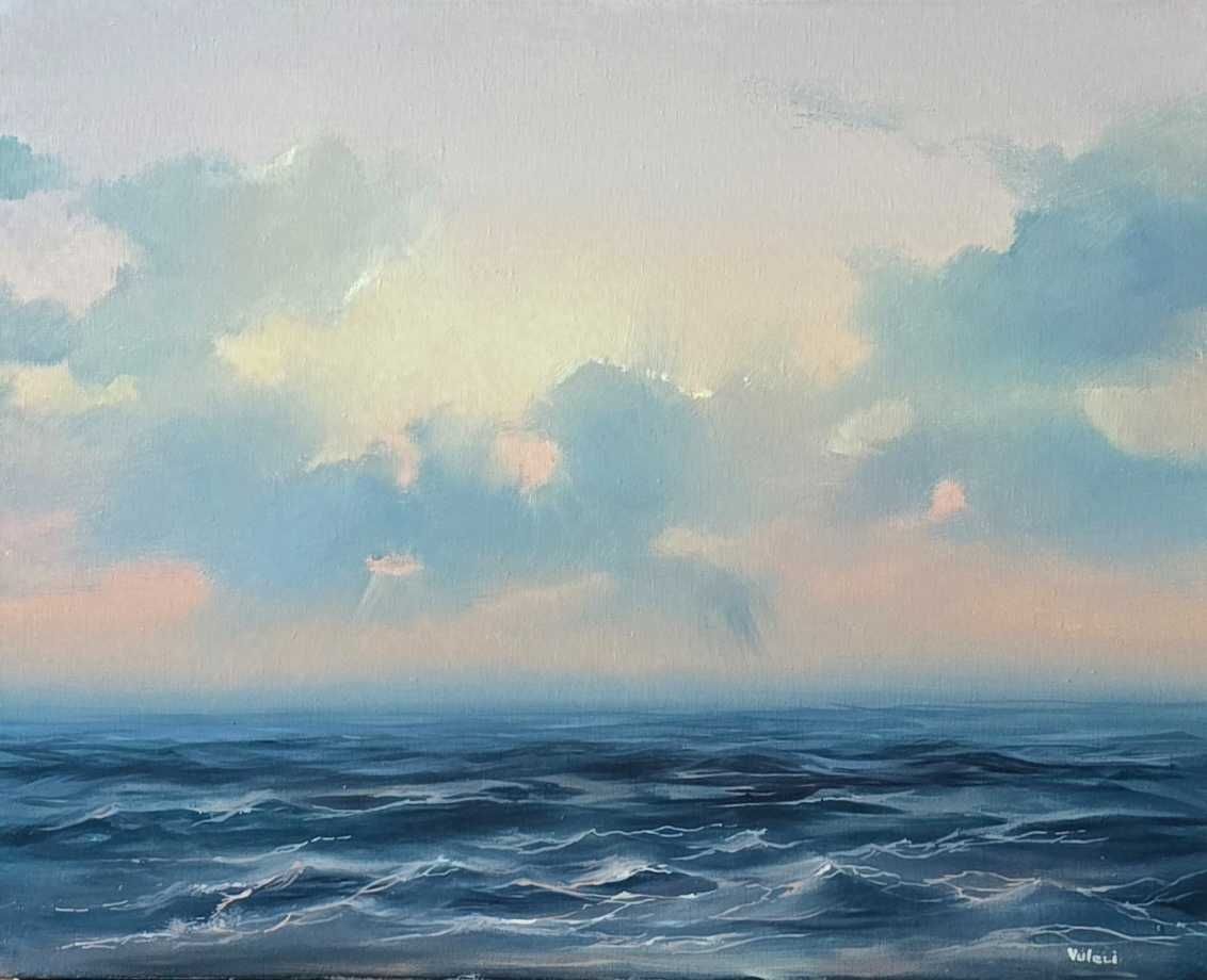 Картина олійний живопис. Морський пейзаж. Море