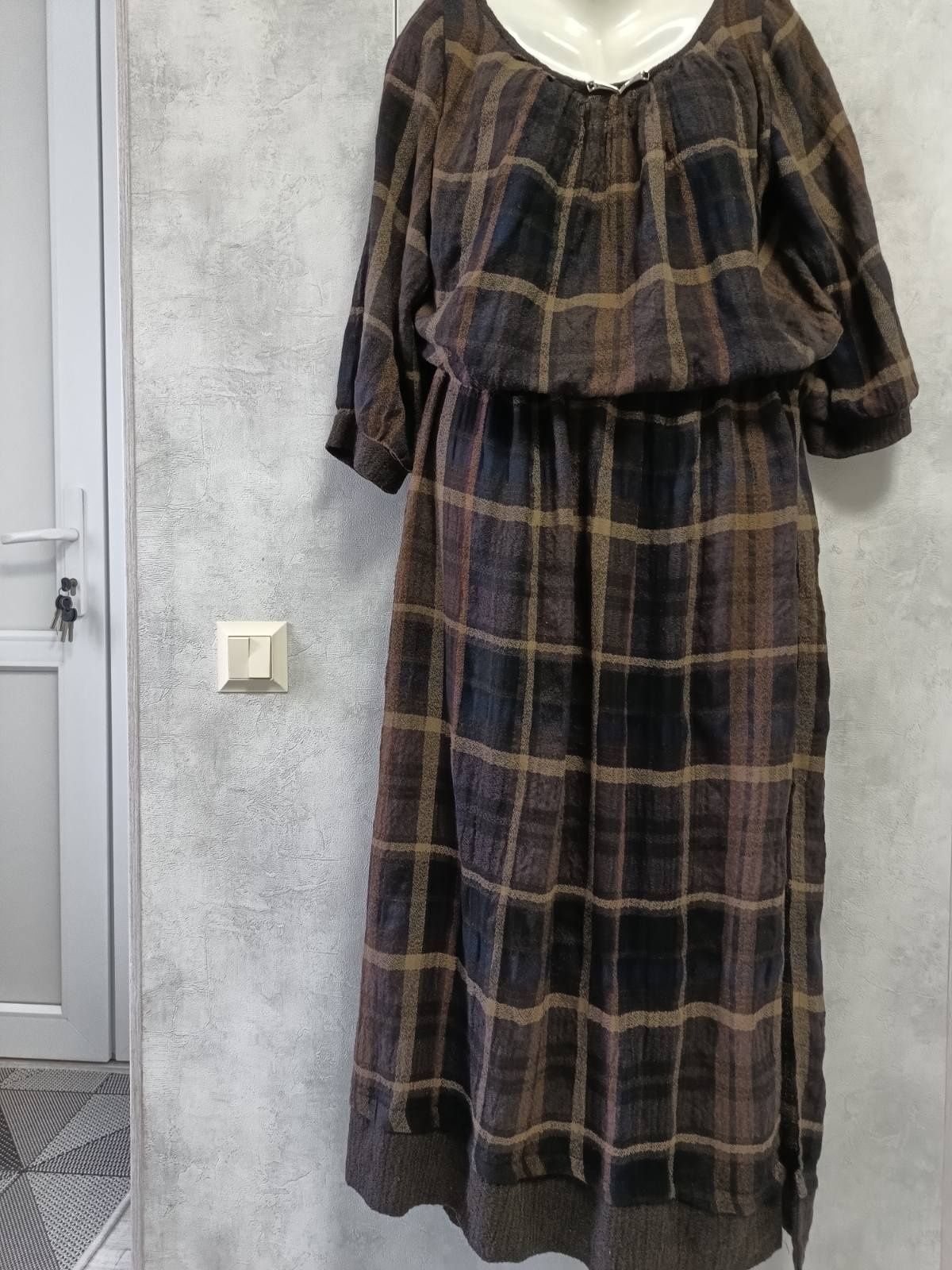Платье Шотландская Клетка .Турция .Размер 52-54