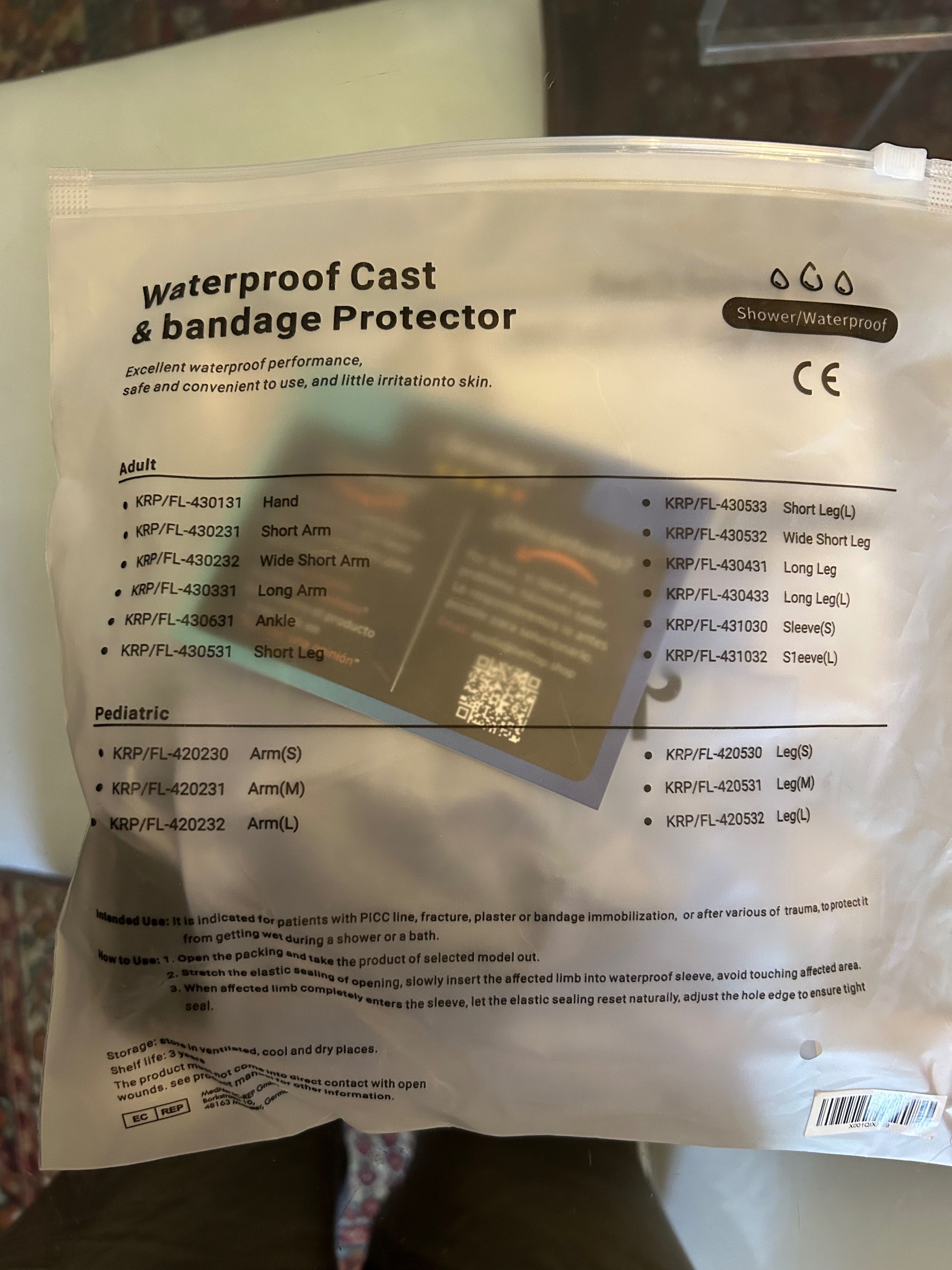 Waterproof cast protector
