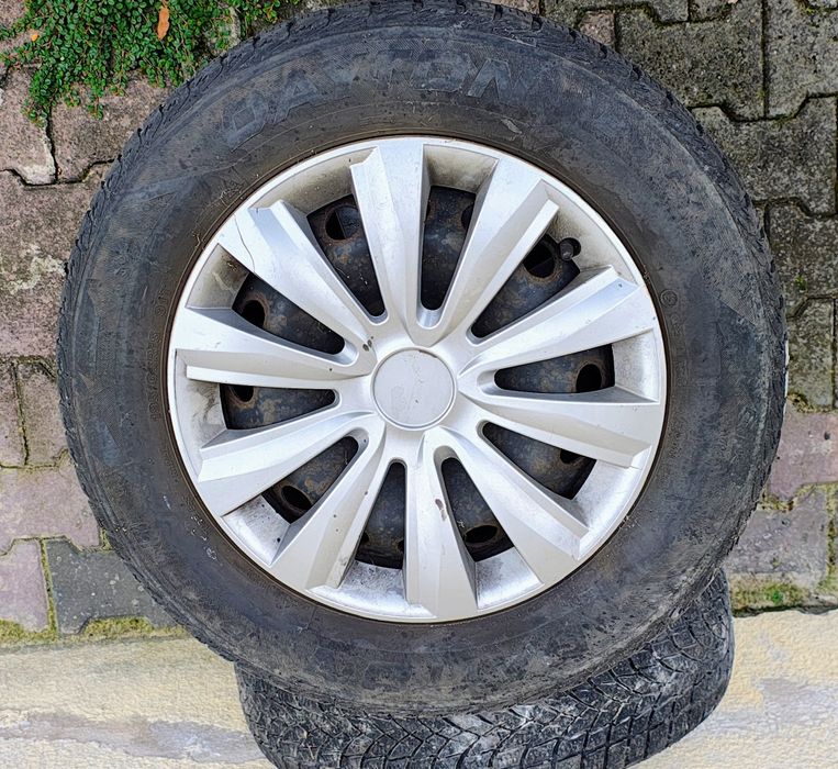 4 koła zimowe alfa 147 15 cali felgi stalowe z oponami 195/65r15