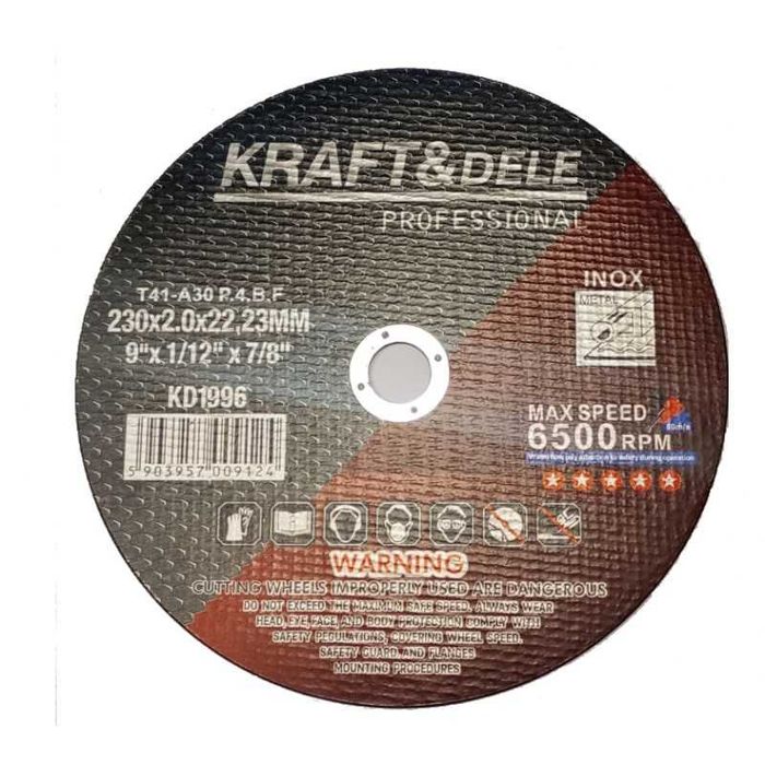 TARCZA do cięcia METALU 1 szt. 230 x 2,0 x 22,23 mm KD1996