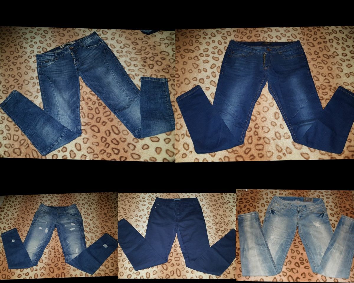 calças azuis / de ganga - tamanho 36 (varias)
