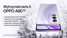 FAJNY OPPO A80 5G. Gwarancja producenta. Pamięć 8/256gb