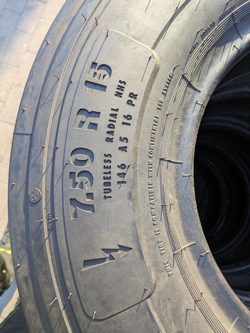 7.50R15  7.50-15  Continental ContiRV20 VELOCITY nowe opony przemysłow