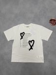футболка Maison Margiela Hearts M L white