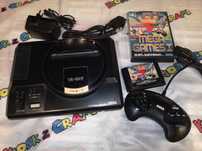 Konsola SEGA MEGA DRIVE I (wszystko oryginalne) + 3 gry