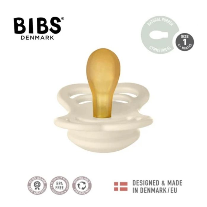 Smoczki Uspokajające 2-PAK kauczuk Hevea BIBS 0-6