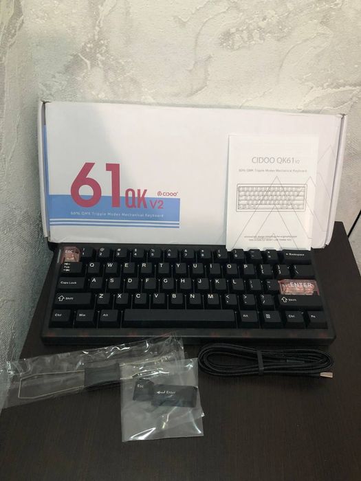 ‼️New‼️Ігрова механічна клавіатура CIDOO QK61 •60% •Bluetooth