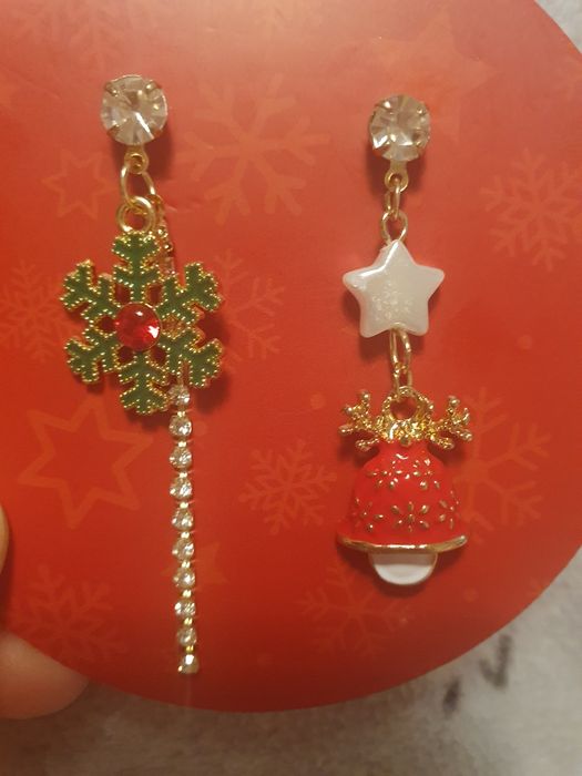 Kolczyki swiateczne wkręty