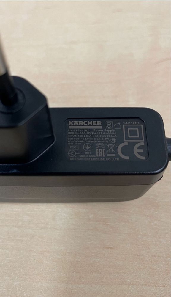 Zasilacz PS01 ,HB Ładowarka Myjki okien Karcher WV1,WV2,WV5, KB5,KV