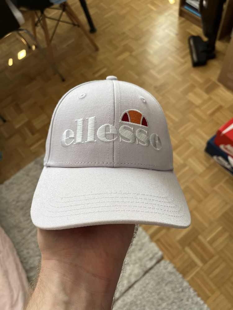 Czapka z daszkiem 100% bawełna Ellesse, kolor jasny fiolet/lawendowy