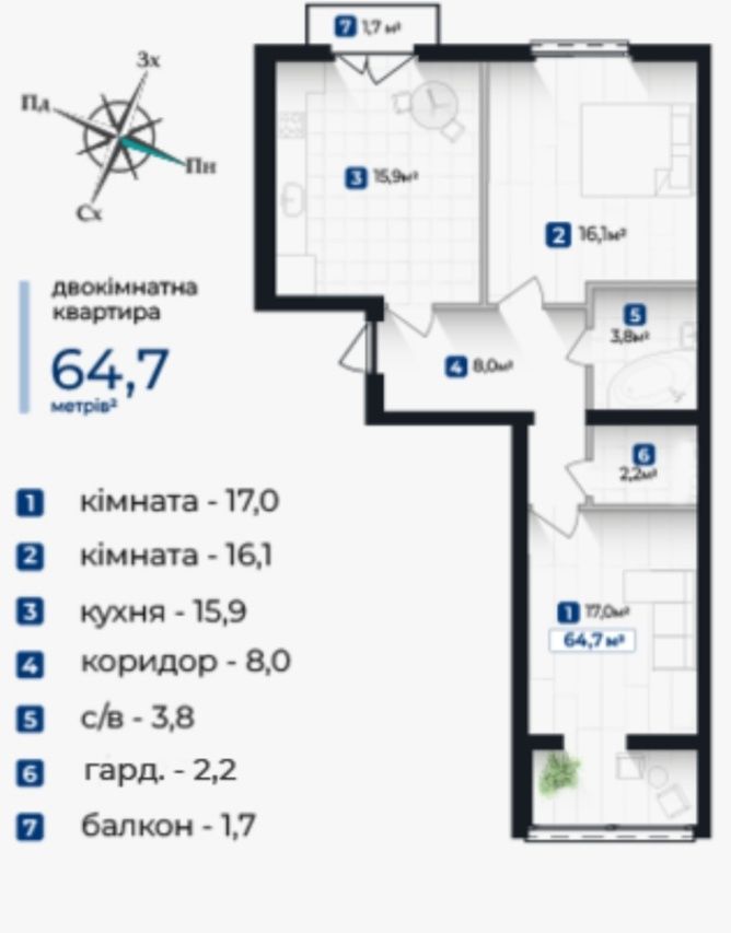 Продам 2К Квартиру ЖК Молодіжний Арсен -Епіцентр