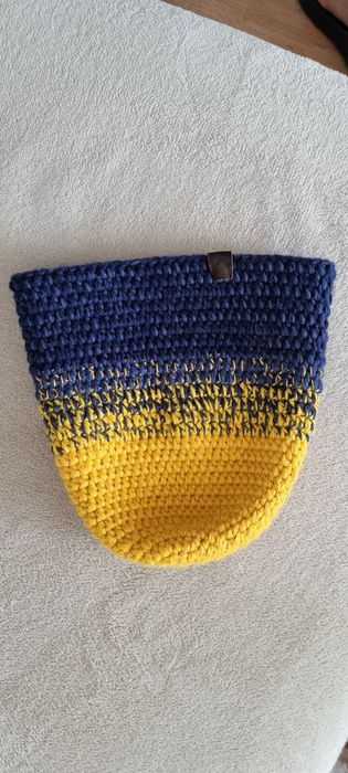 Czapka wełniana recznie robiona żywe kolorki