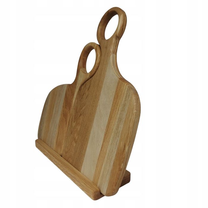 Zestaw Desek Do Krojenia Deski Dębowe w Stojaku