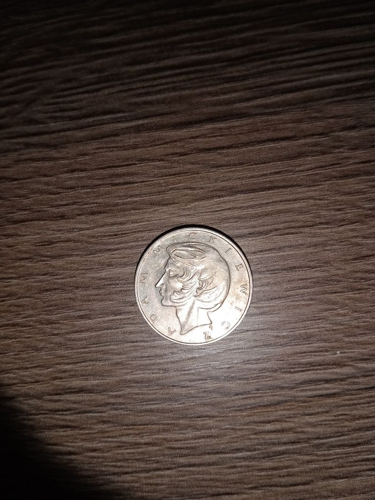 Moneta 10 zł Adam Mickiewicz że znakiem mennicy rok 1976.