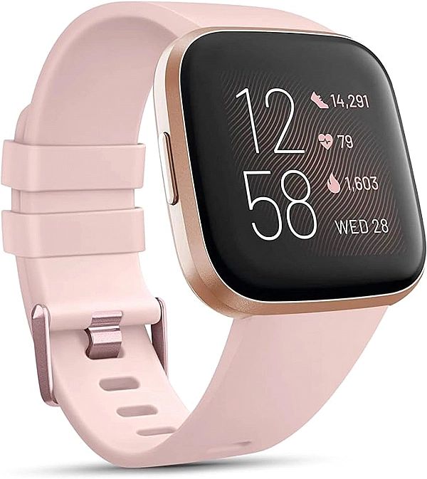 Opaska / Pasek Braders do Fitbit Versa / Versa 2 / Versa Lite pudrowy