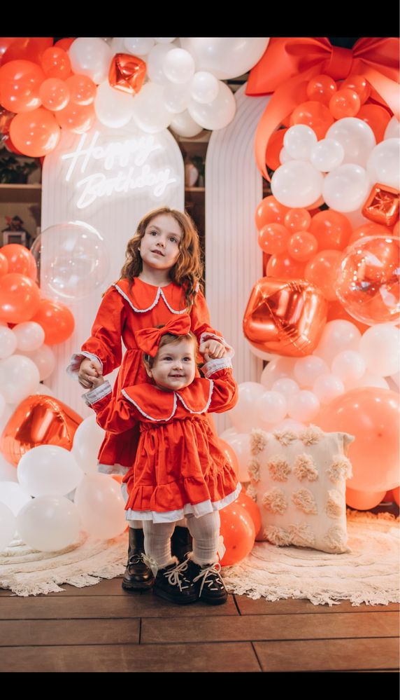 Family look, фемелі лук на рочок. Плаття мама + 2 донечки