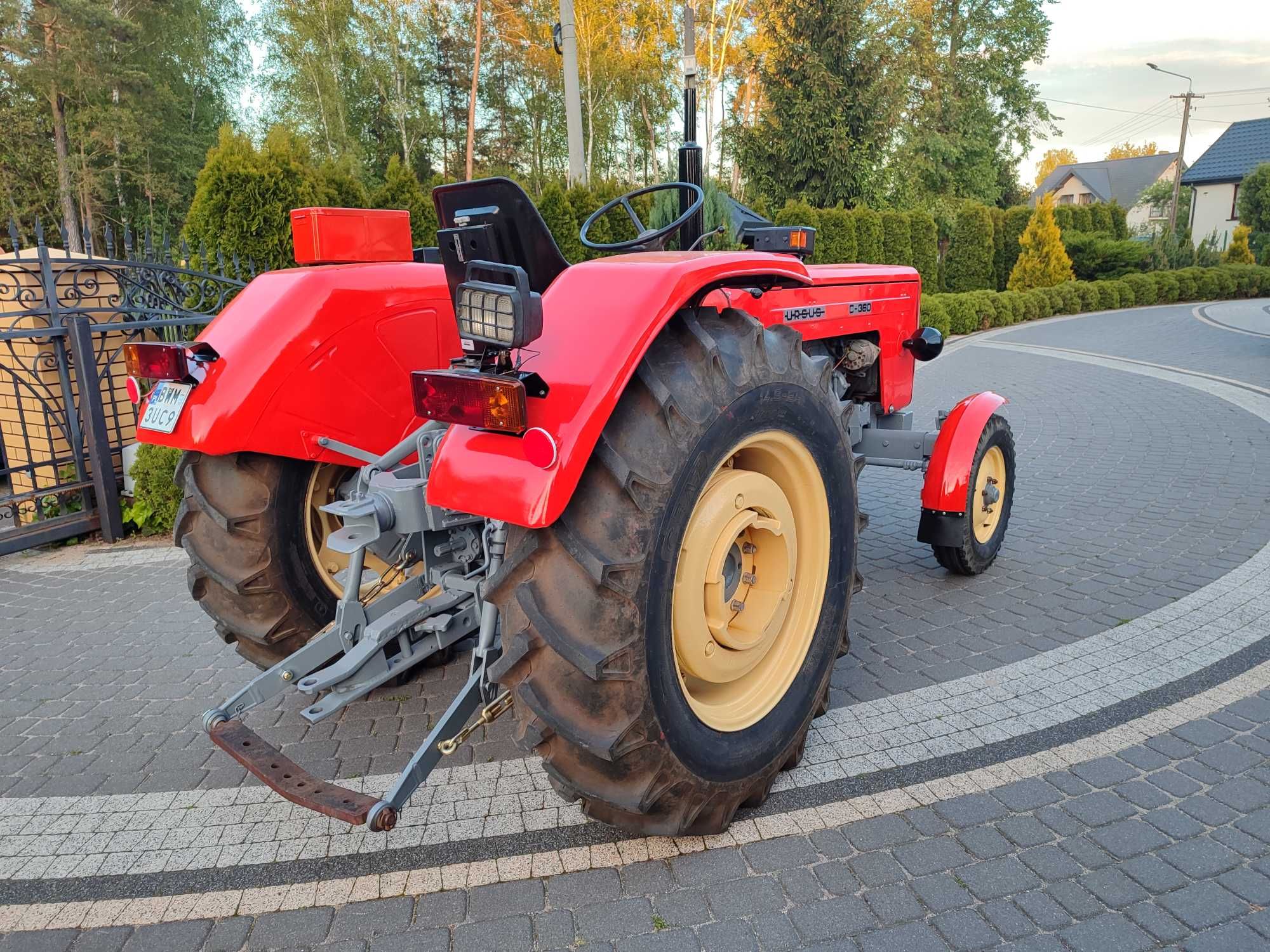 Ursus c360 po remoncie Nowe opony 1990 r