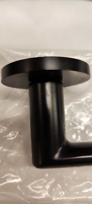 Klamka do drzwi łazienkowych czarna firmowa