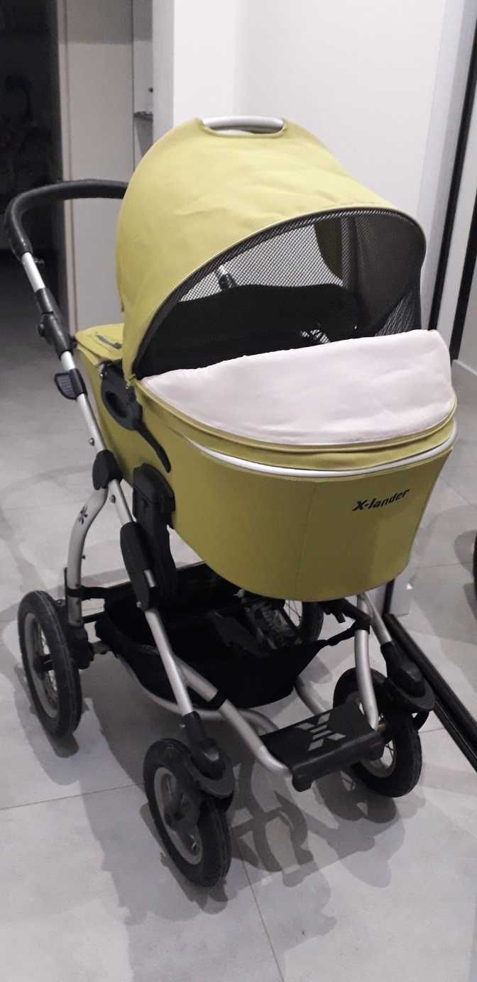 Wózek X-lander głęboki gondola Stan Idealny+Wanienka z fotelikiem