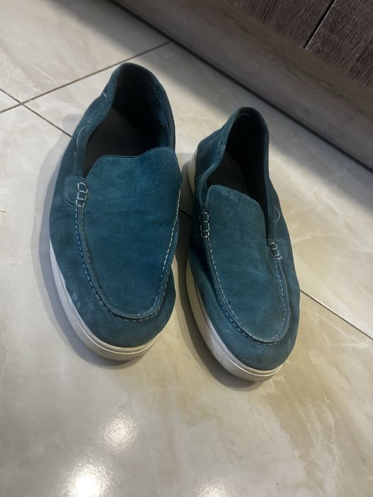 Бірюзові чоловічі лофери MooRER