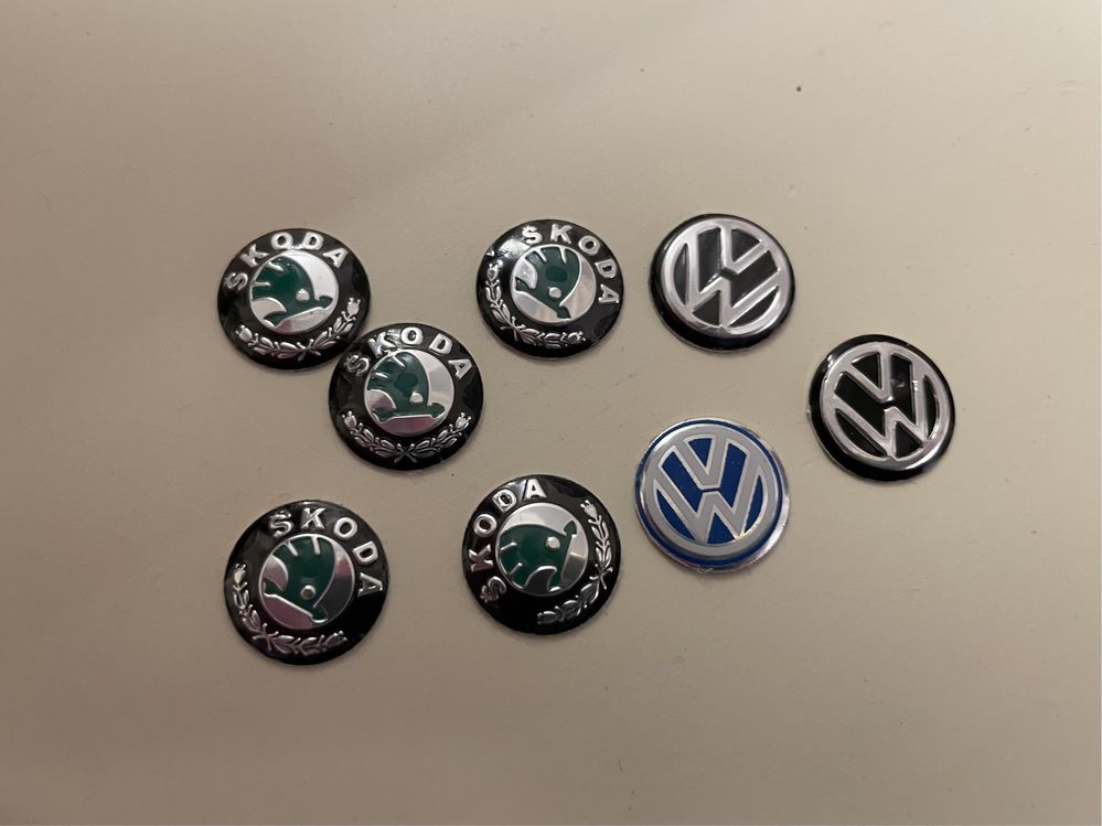 Логотип на брелок ключей Volkswagen, Skoda, ключ, 3D, наклейка эмблема